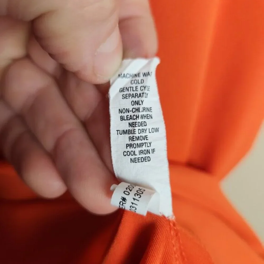 RLX Ralph Lauren Men XL Orange Stretch‎ Short Sleeve Activewear Golf Polo Shirt